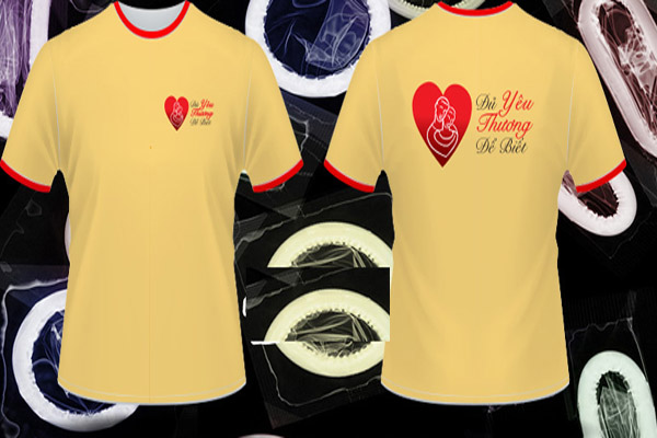 Đồng phục áo phông màu vàng | May Dong phuc