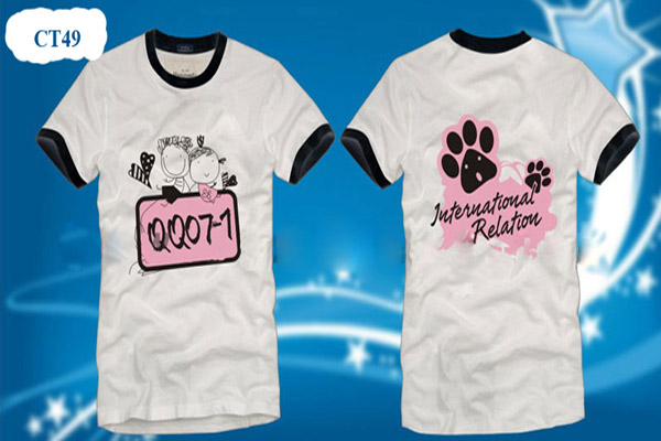 Đồng phục áo phông màu trắng | May Dong phuc