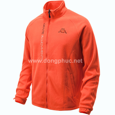 Áo khoác nỉ nam màu đỏ | May Dong phuc