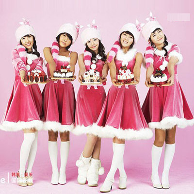 Đồng phục Noel màu hồng | May Dong phuc