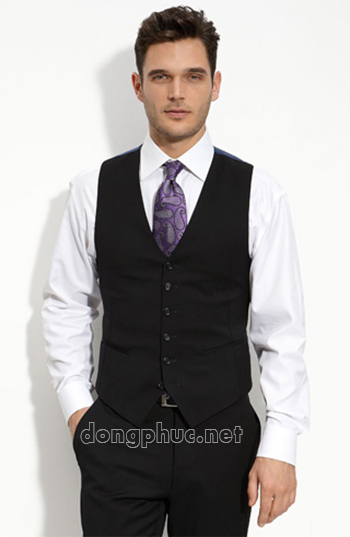 Áo gile cong sở 08 | May Dong phuc