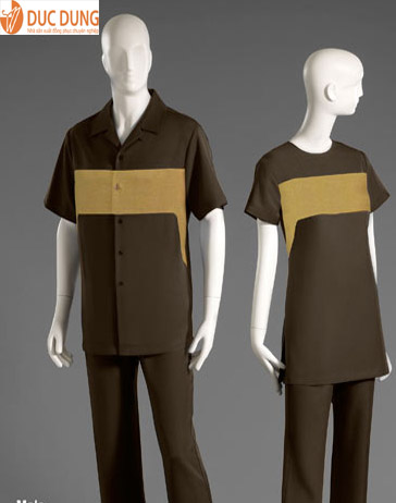 Đóng thùng sơ mi đen & chân váy mùa đông | Đồng phục spa 94