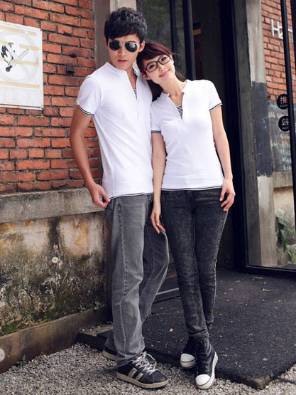 Áo thun đôi sành điệu | May Dong phuc