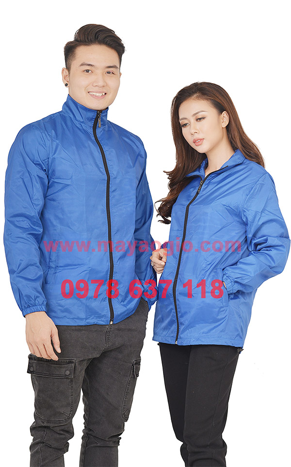 Áo gió 191, ao gio 191 | Áo gió may sẵn màu xanh dương