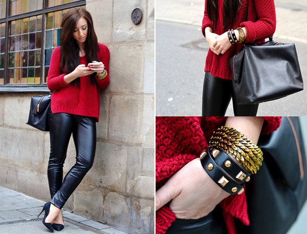 Cá tính và sành điệu với quần da | May Dong phuc