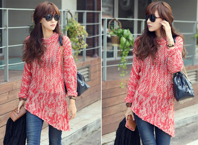 Áo len trùm hông cho cô nàng thanh mảnh | May Dong phuc