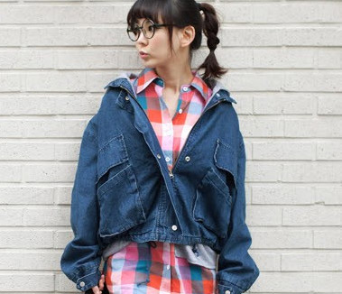 Khoác denim sành điệu mùa đông | May Dong phuc