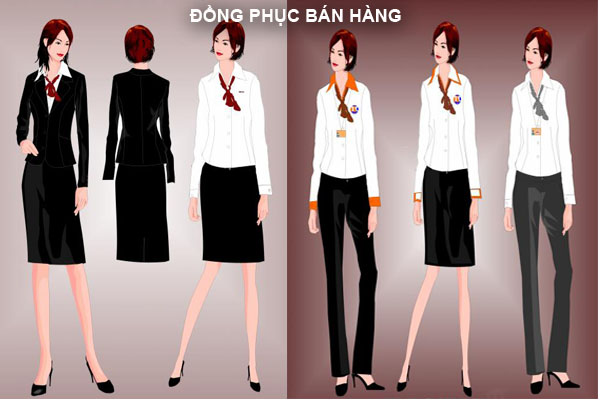 Đồng phục bán hàng đẹp | May Dong phuc