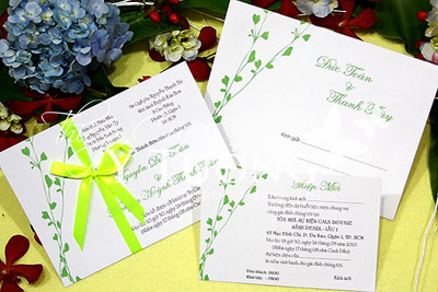 Đặt thiệp cưới tiết kiệm thời bão giá | May Dong phuc