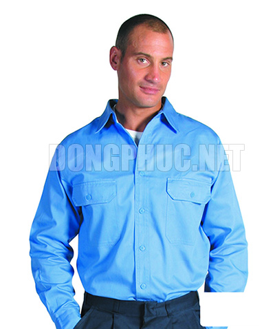 Mẫu áo công nhân | May Dong phuc