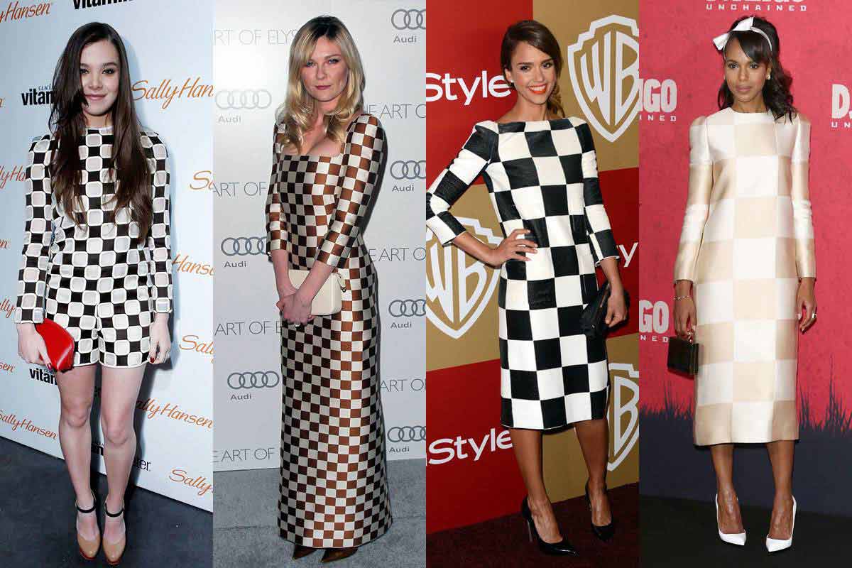 Hoạ tiết bàn cờ chiếm lĩnh thời trang hè 2013 | May Dong phuc