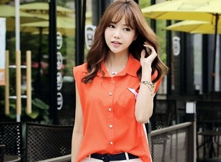 Nét quyến rũ khó cưỡng của sơ mi không tay | May Dong phuc