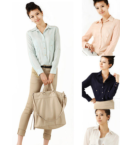 May áo sơ mi nữ | May ao so mi nu