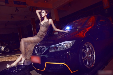 Da trắng, dáng chuẩn, xế sang, BMW