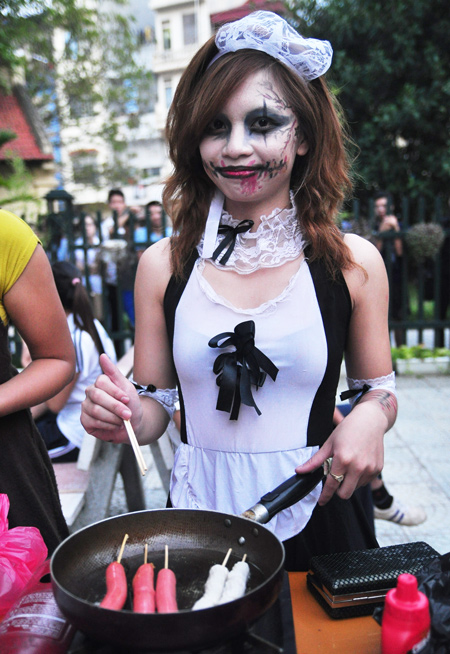 Những nữ sinh “hóa ma” dễ thương trong đêm Halloween